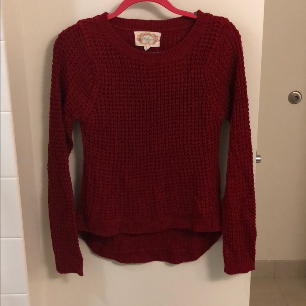 Red Knit Sweater